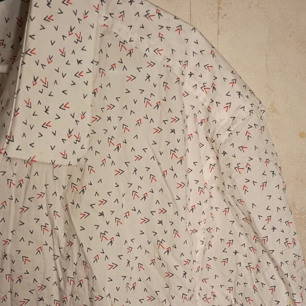 Perry Ellis Stretch Micro Print Button Shirt 4x M… - image 4